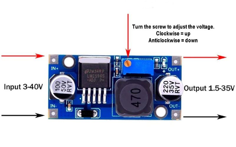 3 volt DC Power Module.